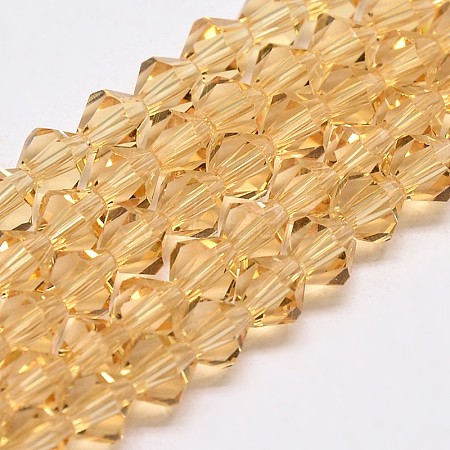 Imitate Austrian Crystal Bicone Glass Beads Strands LS-GLAA-F029-5x5mm-18-1