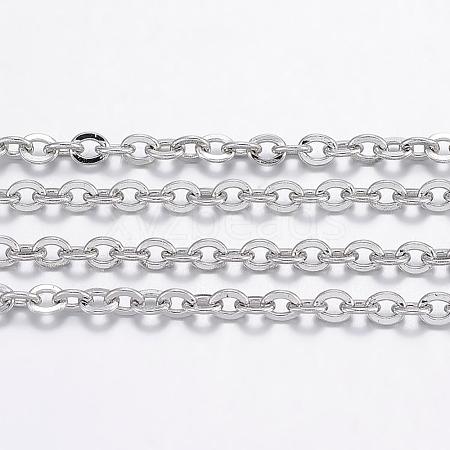 Tarnish Resistant 304 Stainless Steel Cable Chains CHS-H017-02P-10M-1