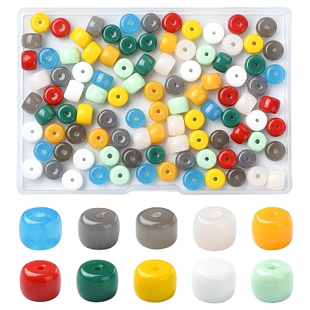 100Pcs 10 Colors K9 Glass Beads Strands GLAA-YW0003-59-1