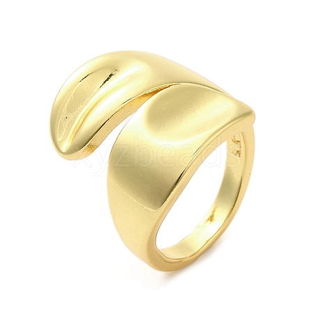 Rack Plating Brass Finger Ring RJEW-C072-14G-1