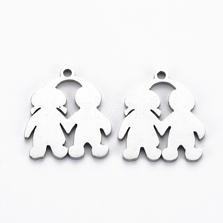 Non-Tarnish 201 Stainless Steel Pendants STAS-Q240-056P-1