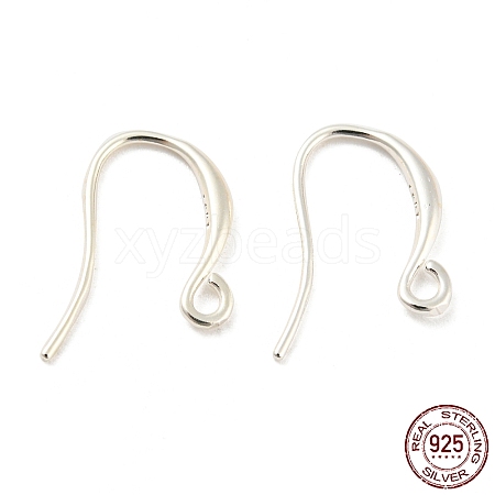 925 Sterling Silver Hoop Earring Findings STER-H107-04S-1