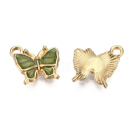 Light Gold Plated Alloy Charms ENAM-T009-03C-1