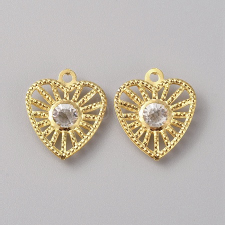 Iron Rhinestone Pendants IFIN-TAC0052-43E-1