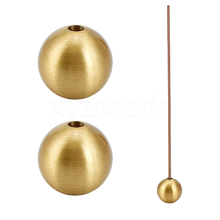 Brass Incense Burner Holder AJEW-WH0077-233C-1