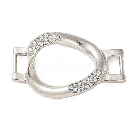 Alloy Crystal Rhinestone Oval Connector Links Charms FIND-M052-10P-NR-1