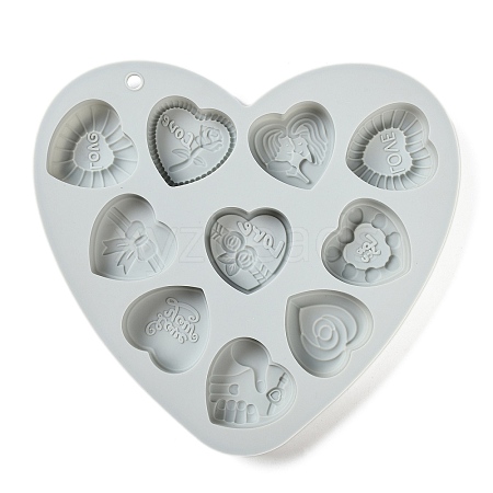 Heart Food Grade Silicone Molds DIY-A051-02D-1