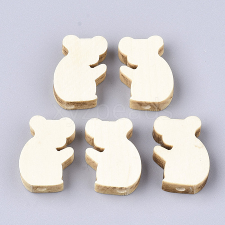 Undyed Natural Maple Wood Beads WOOD-T019-04-1