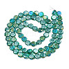 Electroplate Transparent Glass Beads Strands EGLA-N002-27-C05-2