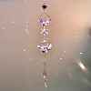 Glass Teardrop Pendant Decoration DJEW-PW0019-08B-1