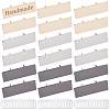 18Pcs 3 Colors Alloy Blank Name Tags FIND-WR0005-10-1