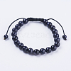 Adjustable Nylon Cord Braided Bead Bracelets BJEW-F308-55F-1