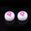 Initial Acrylic Beads X-OACR-E001-20P-2