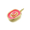 Brass Enamel Pendants KK-K400-20G-04-2