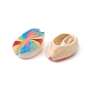 20Pcs Printed Natural Cowrie Shell Beads SHEL-YW0001-03B-1