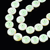 Natural Freshwater Shell Enamel Beads SHEL-N026-194-03B-3