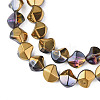 Electroplate Glass Beads Strands EGLA-N008-019-A04-3
