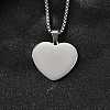 304 Stainless Steel Blank Pendant Necklaces NJEW-P329-04B-P-1