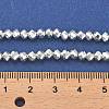 Electroplate Glass Beads Strands EGLA-D030-15B-06-4