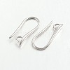 Brass Earring Hooks for Earring Designs X-KK-M142-02P-NR-1