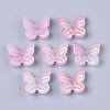 Transparent Spray Painted Glass Charms LS-GLAA-T016-21D-2