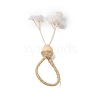 Jute Twine Napkin Rings AJEW-U016-01D-1