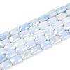 Anti-Tarnish Electroplate Glass Beads Strands X-GLAA-T025-29A-1