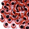 Round Evil Eye Resin Beads RESI-R159-6mm-05-1