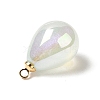 8Pcs UV Plating Acrylic Pendants FIND-YW0002-04F-3