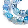 Natural Fire Crackle Agate Beads Strands G-S346-8mm-19-3
