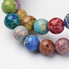 Natural Imperial Jasper Beads Strands X-G-I122-8mm-14-3