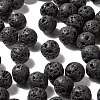 100Pcs 8mm Natural Lava Rock Beads Round Beads DIY-LS0002-43-4