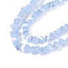 Electroplate Imitation Jade Glass Beads Strands EGLA-Q139-01A-B07-3