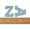 Alphabet Resin Rhinestone Patches DIY-TAC0005-45F-7