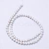 Natural Magnesite Bead Strands G-P286-10-6mm-2