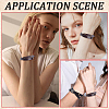 2Pcs 2 Colors Cowhide Wrap Bracelets for Men Women BJEW-GF0001-40-5