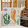 Plastic Reusable Drawing Painting Stencils Templates DIY-WH0172-495-4