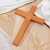 Cross Wood Wall Decorations AJEW-WH0596-673-4