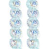Electroplate Baking Paint Transparent Glass Beads Strands GL-CBA17FF-01C-3