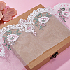Peony Embroidery Polyester Lace Fabric DIY-WH0308-360A-6