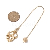 Stainless Steel Braided Chain Macrame Pouch Empty Stone Holder Dowsing Pendulums PALLOY-JF02737-02-3