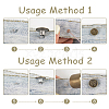 112 Sets 8 Sftyles Brass Button Pins for Jeans BUTT-GA0001-41-3