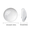 Transparent Glass Cabochons X-GGLA-R026-10mm-2