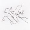 Platinum Color Brass Hook Ear Wire X-J0JQN062-1