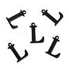 304 Stainless Steel Alphabet Charms STAS-H122-L-EB-2