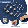 20Pcs 10 Style Alloy Cord End FIND-GA00003-3