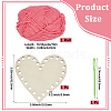 DIY Heart Wood Knitting Loom Kits DIY-CY0003-10A-2