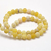 Frosted Natural Weathered Agate Beads Strands X-G-F367-6mm-11-4