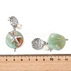 304 Stainless Steel & Acrylic & Natural Pearl Stud Dangle Earrings EJEW-JE07446-01-6