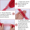 20 Yards Ruffled Nylon Elastic Lace Trim EW-WH0018-03B-6